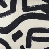 Pippa Black Brushstroke Print Stool by TOV Furniture at Eve Furniture