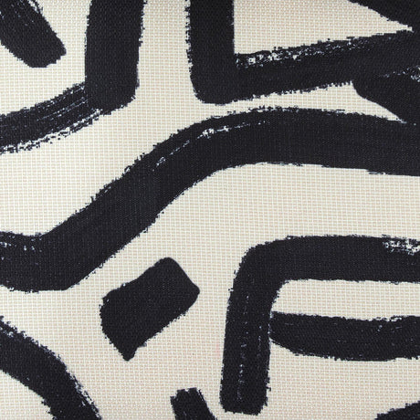 Pippa Black Brushstroke Print Stool by TOV Furniture at Eve Furniture