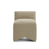 Pippa Taupe Vegan Mohair Accent Stool by TOV Furniture at Eve Furniture