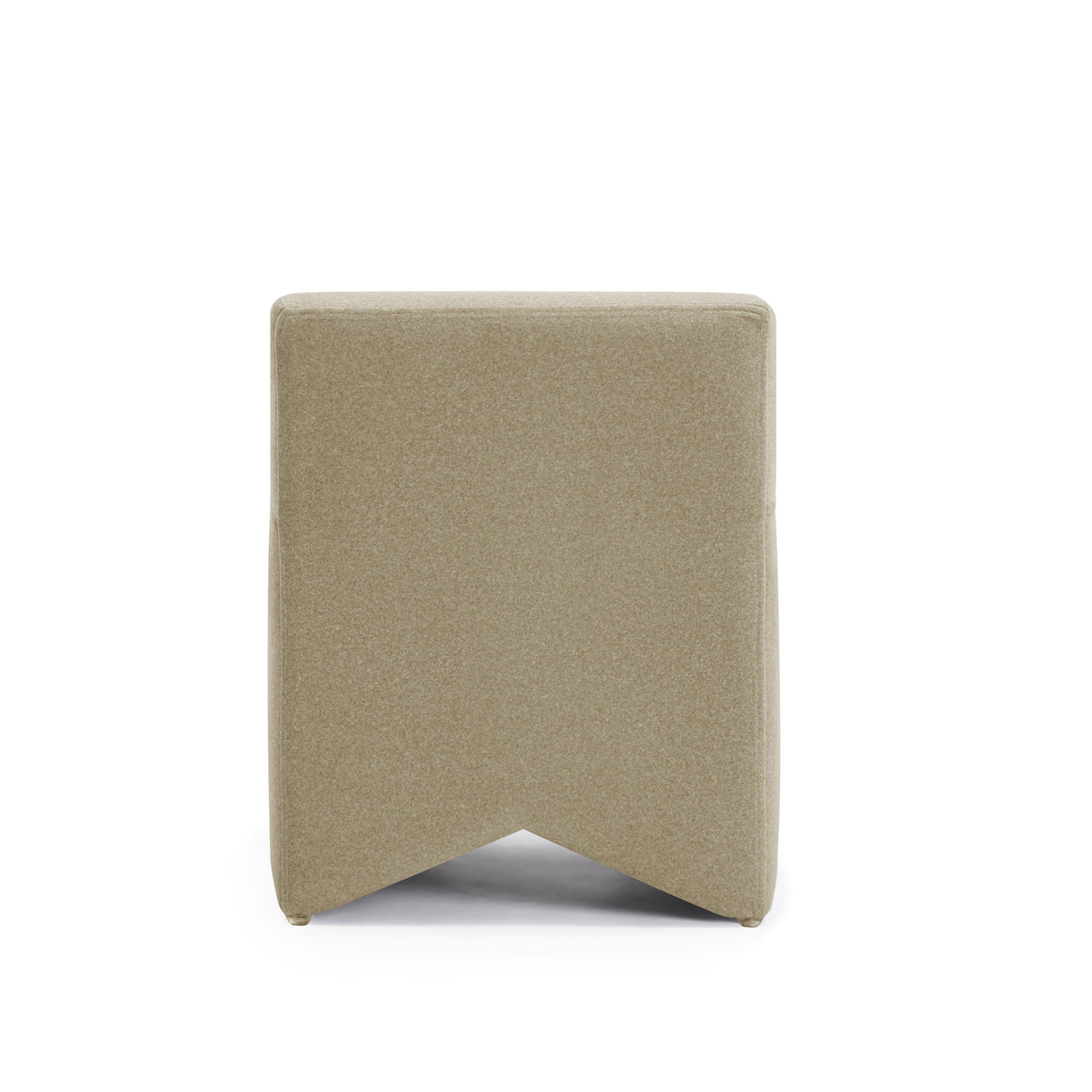Pippa Taupe Vegan Mohair Accent Stool by TOV Furniture at Eve Furniture
