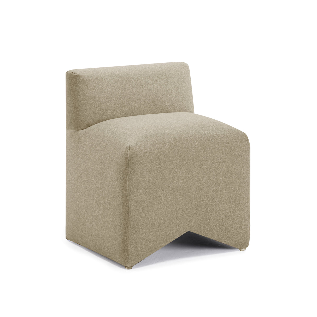 Pippa Taupe Vegan Mohair Accent Stool by TOV Furniture at Eve Furniture