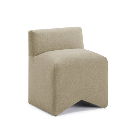 Pippa Taupe Vegan Mohair Accent Stool by TOV Furniture at Eve Furniture