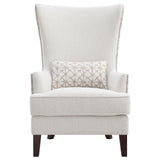 Pippin Latte Upholstered Wingback Accent Chair by Coaster at Eve Furniture