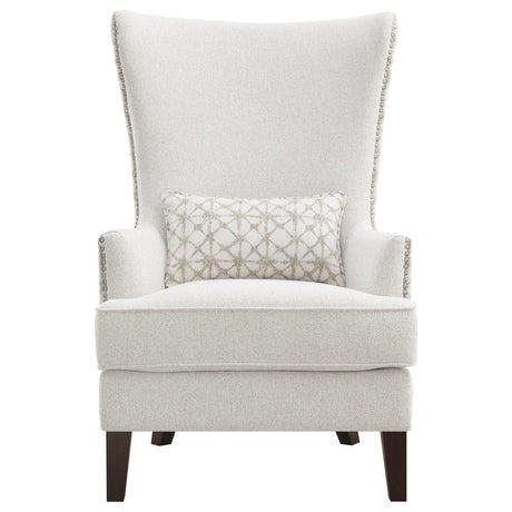 Pippin Latte Upholstered Wingback Accent Chair by Coaster at Eve Furniture