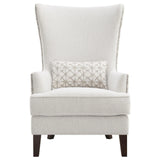Pippin Latte Upholstered Wingback Accent Chair by Coaster at Eve Furniture
