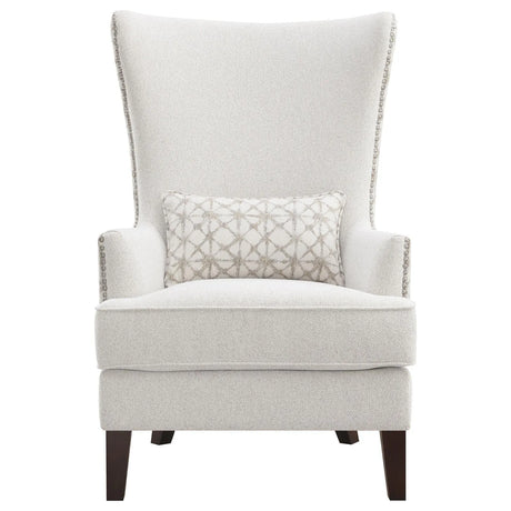Pippin Latte Upholstered Wingback Accent Chair by Coaster at Eve Furniture