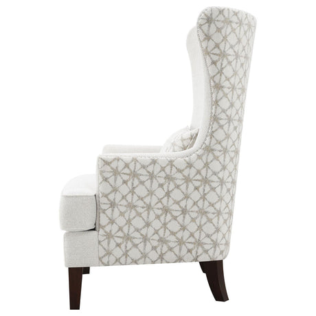 Pippin Latte Upholstered Wingback Accent Chair by Coaster at Eve Furniture