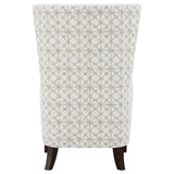 Pippin Latte Upholstered Wingback Accent Chair