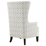 Pippin Latte Upholstered Wingback Accent Chair