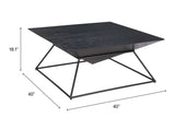 Pira Black Coffee Table by Zuomod at Eve Furniture