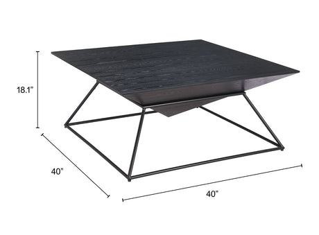 Pira Black Coffee Table by Zuomod at Eve Furniture