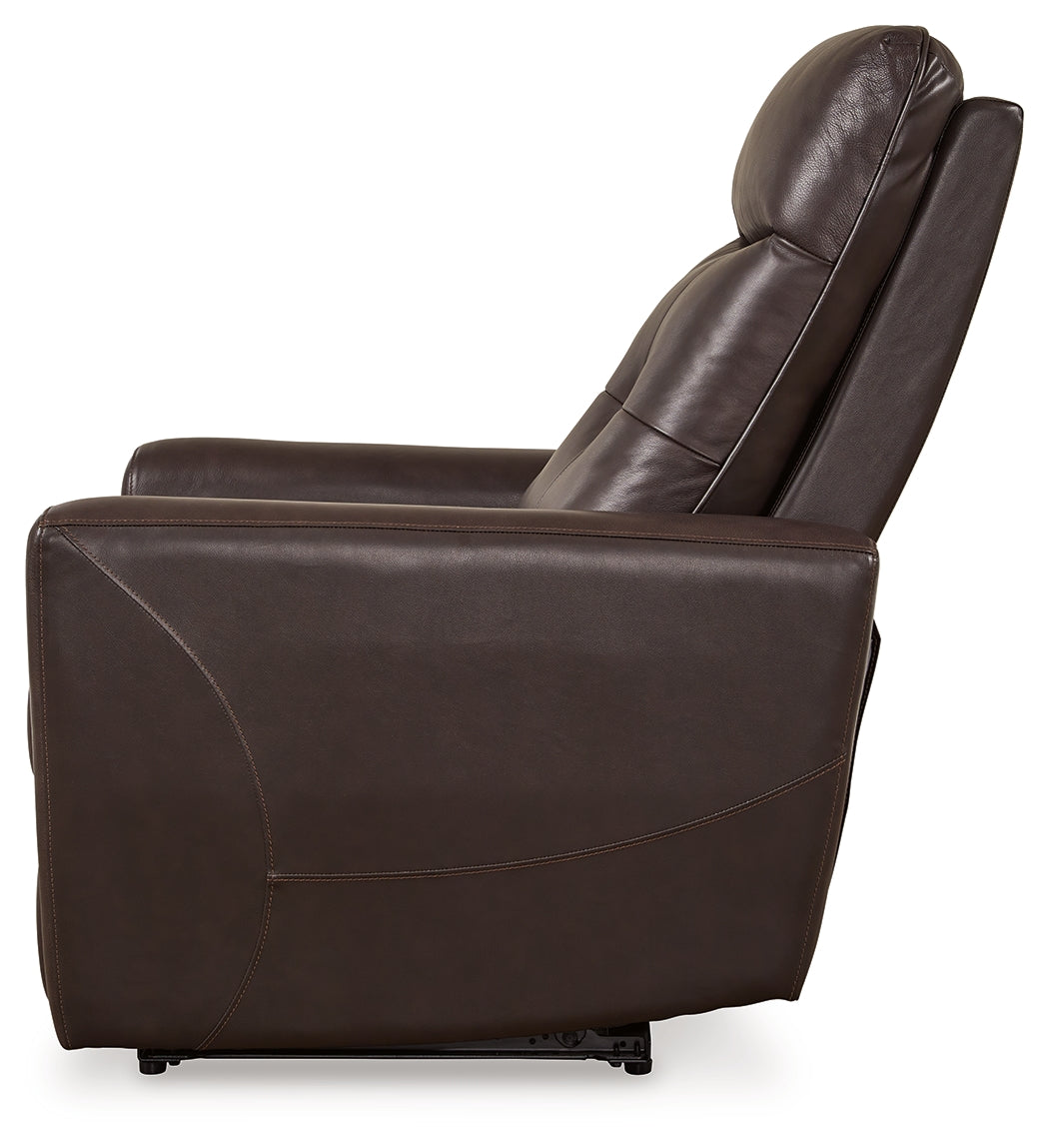 Pisgham Chocolate Power Recliner