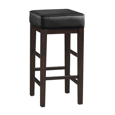 Pittsville Black/Espresso Pub Height Stool, Set of 2 by Homelegance at Eve Furniture