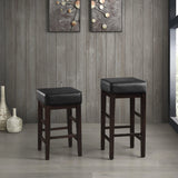 Pittsville Black/Espresso Pub Height Stool, Set of 2 by Homelegance at Eve Furniture
