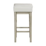 Pittsville White/Espresso Pub Height Stool, Set of 2 by Homelegance at Eve Furniture