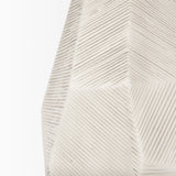 Piven White w/Antiqued Wash Textured Ceramic Table Lamp by Mercana at Eve Furniture