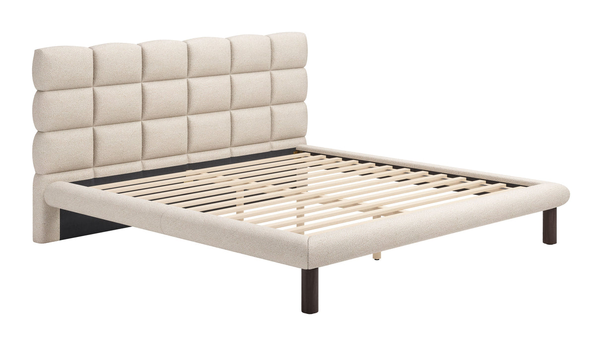Placid Beige King Bed by Zuomod at Eve Furniture