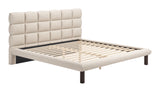 Placid Beige King Bed by Zuomod at Eve Furniture