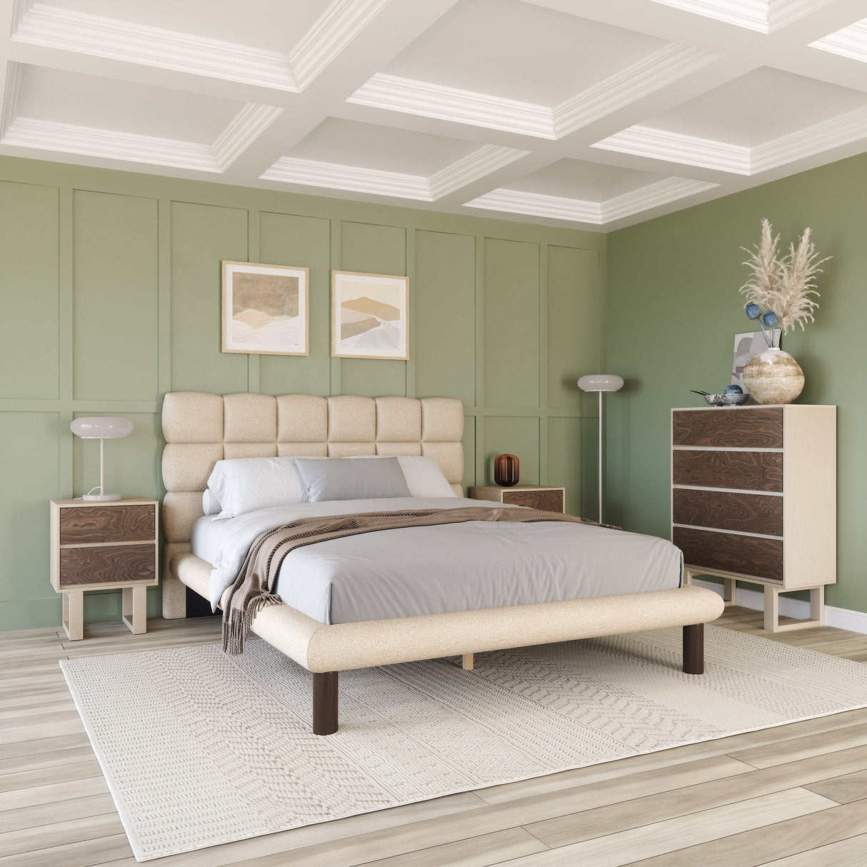Placid Beige Queen Bed by Zuomod at Eve Furniture