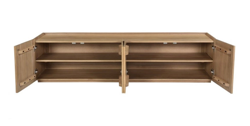 Plank Media Cabinet Natural by Moe's Home at Eve Furniture