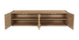 Plank Media Cabinet Natural by Moe's Home at Eve Furniture
