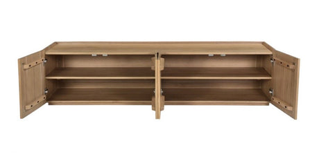 Plank Media Cabinet Natural by Moe's Home at Eve Furniture