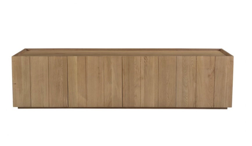 Plank Media Cabinet Natural by Moe's Home at Eve Furniture