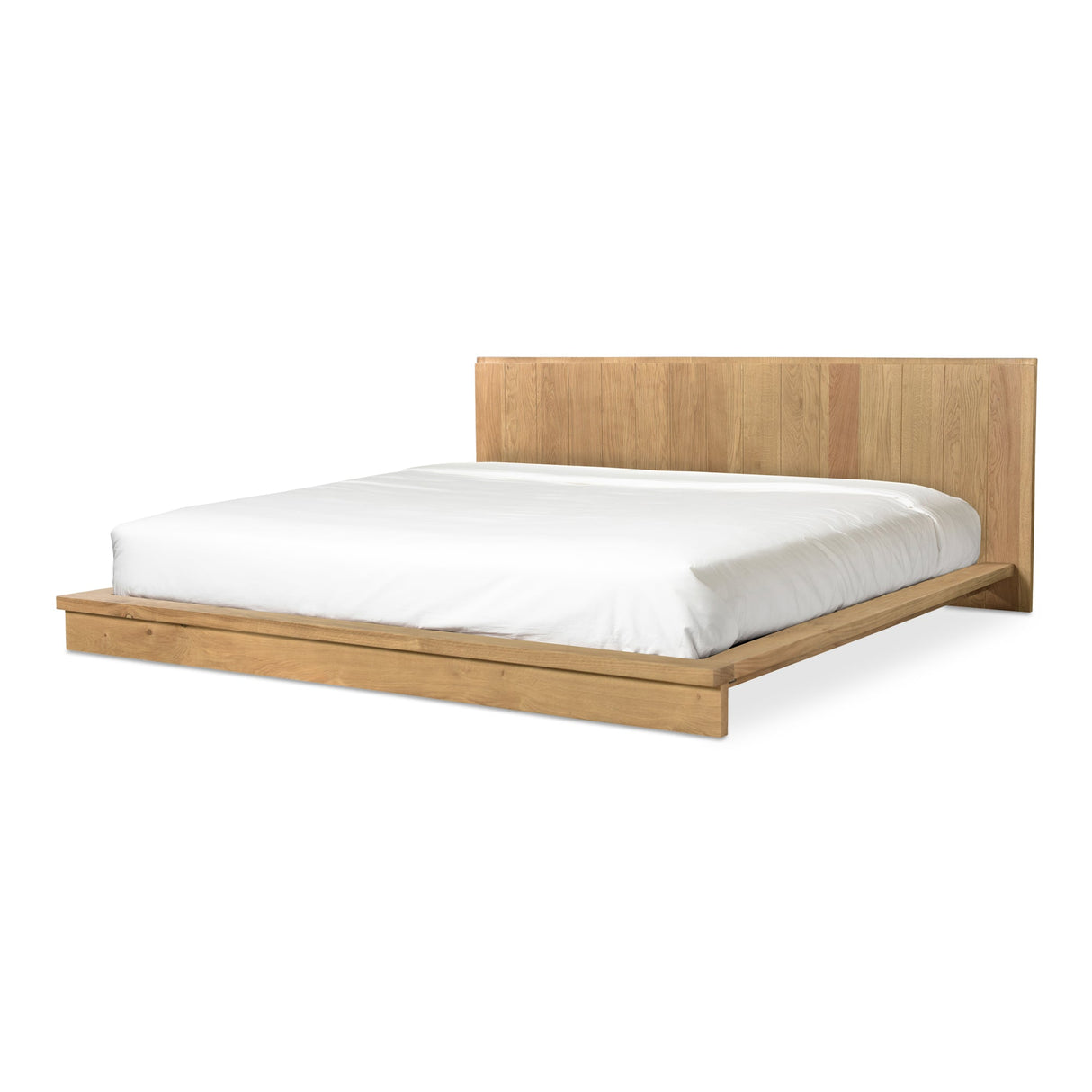 Plank Natural Queen Bed by Moe's Home at Eve Furniture