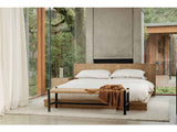 Plank Natural Queen Bed by Moe's Home at Eve Furniture