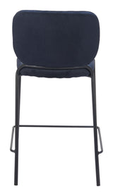 Plat Blue Counter Stool (Set of 2) by Zuomod at Eve Furniture