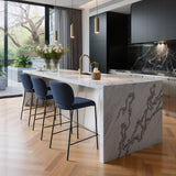 Plat Blue Counter Stool (Set of 2) by Zuomod at Eve Furniture