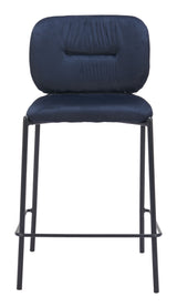 Plat Blue Counter Stool (Set of 2) by Zuomod at Eve Furniture