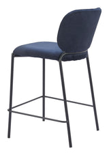 Plat Blue Counter Stool (Set of 2) by Zuomod at Eve Furniture
