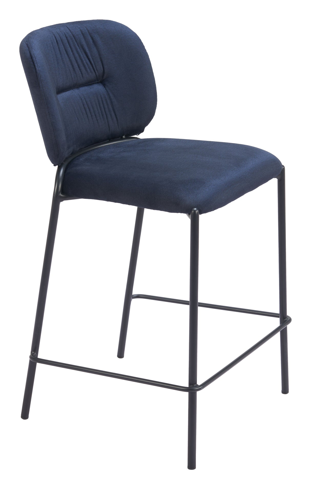 Plat Blue Counter Stool (Set of 2) by Zuomod at Eve Furniture