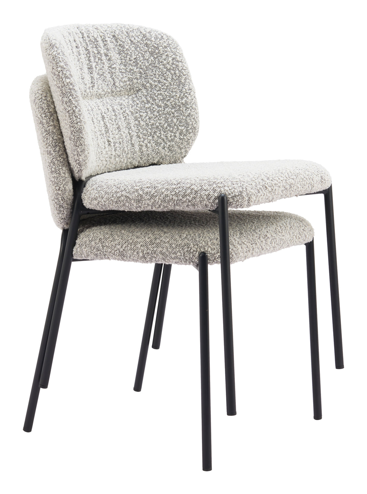 Plat Gray Dining Chair (Set of 2) by Zuomod at Eve Furniture