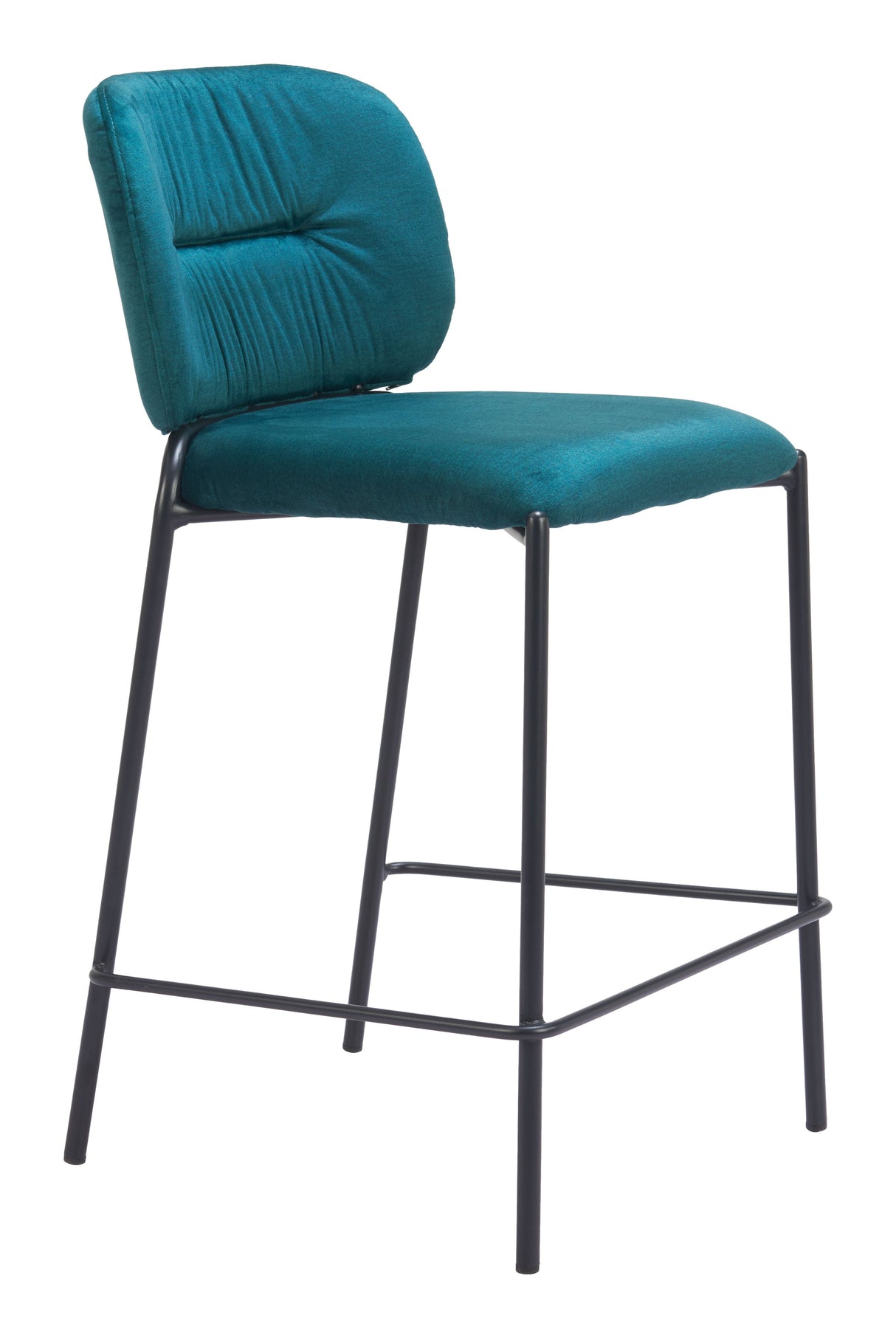 Plat Green Counter Stool (Set of 2) by Zuomod at Eve Furniture