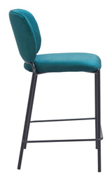Plat Green Counter Stool (Set of 2) by Zuomod at Eve Furniture