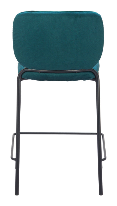 Plat Green Counter Stool (Set of 2) by Zuomod at Eve Furniture