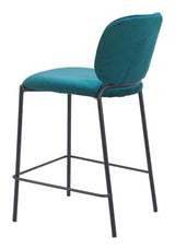 Plat Green Counter Stool (Set of 2) by Zuomod at Eve Furniture
