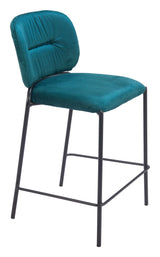 Plat Green Counter Stool (Set of 2) by Zuomod at Eve Furniture