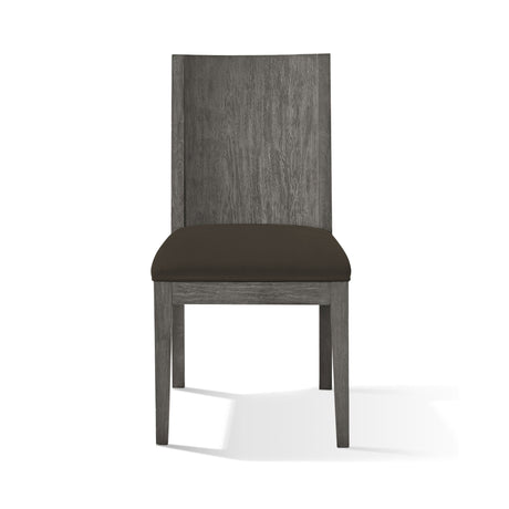 Plata Dining Chair in Thunder Grey (Set of 2) by Modus Furniture at Eve Furniture