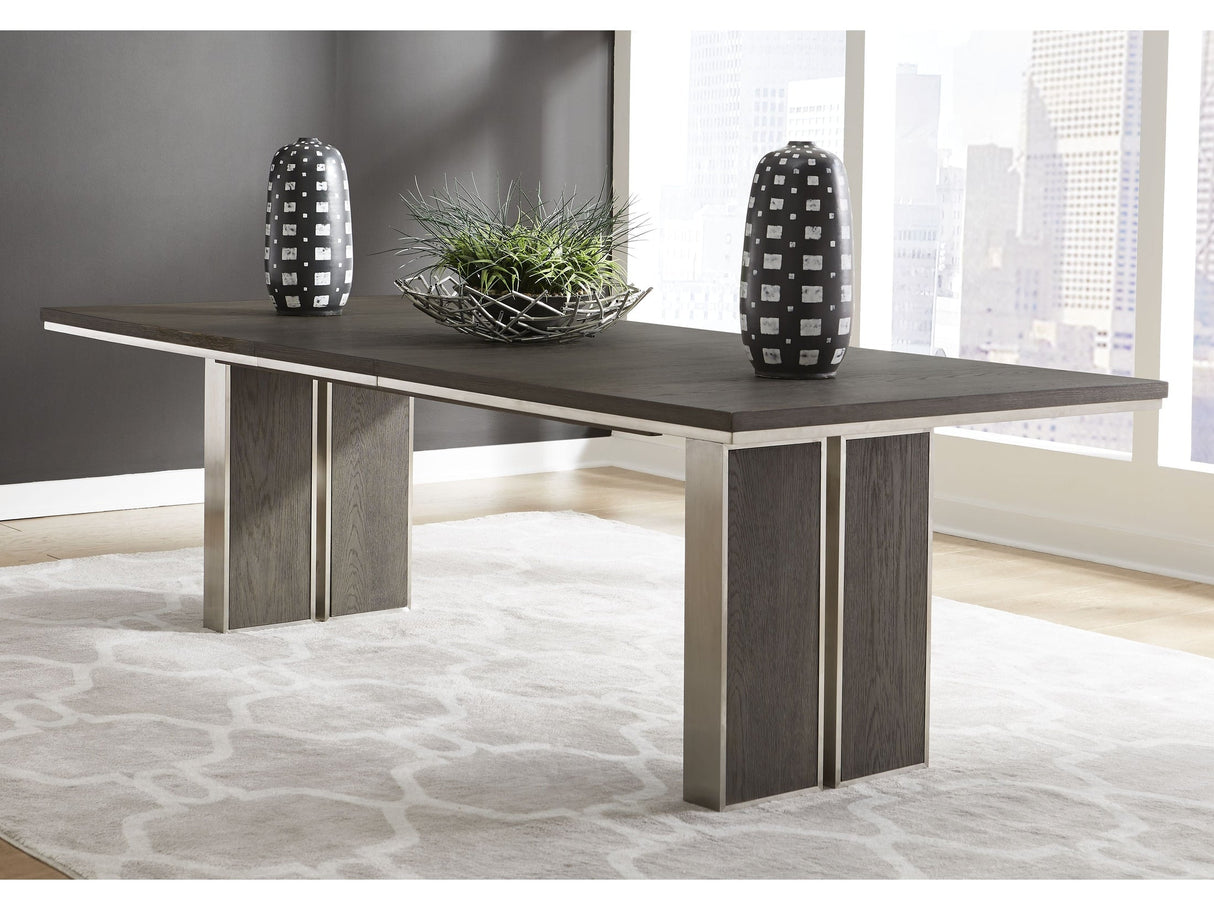 Plata Extension Dining Table in Thunder Grey by Modus Furniture at Eve Furniture