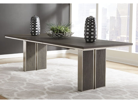 Plata Extension Dining Table in Thunder Grey by Modus Furniture at Eve Furniture