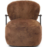 Plath Swivel Chair, Ochre Shearling by Four Hands by Four Hands at Eve Furniture