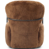 Plath Swivel Chair, Ochre Shearling by Four Hands by Four Hands at Eve Furniture