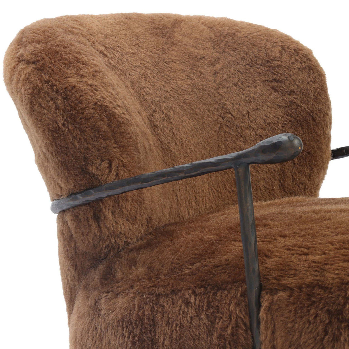 Plath Swivel Chair, Ochre Shearling by Four Hands by Four Hands at Eve Furniture
