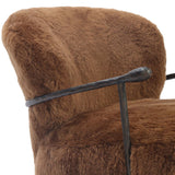 Plath Swivel Chair, Ochre Shearling by Four Hands by Four Hands at Eve Furniture
