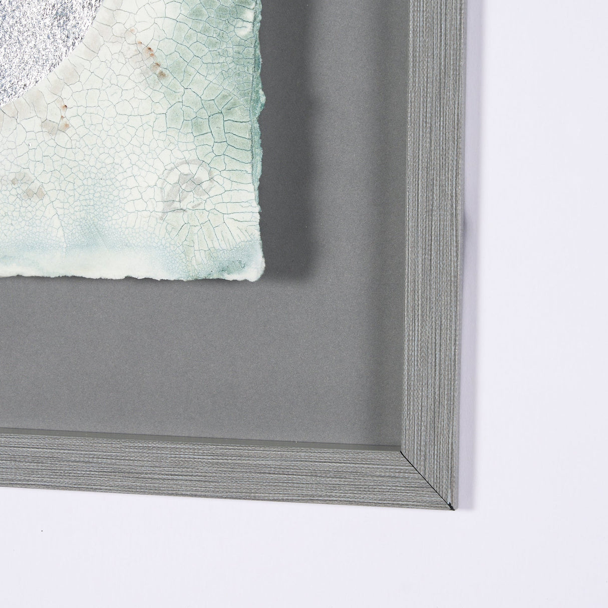 Platinum Moona by Studio M a handmade Original Framed Artwork under Glass by Mercana at Eve Furniture
