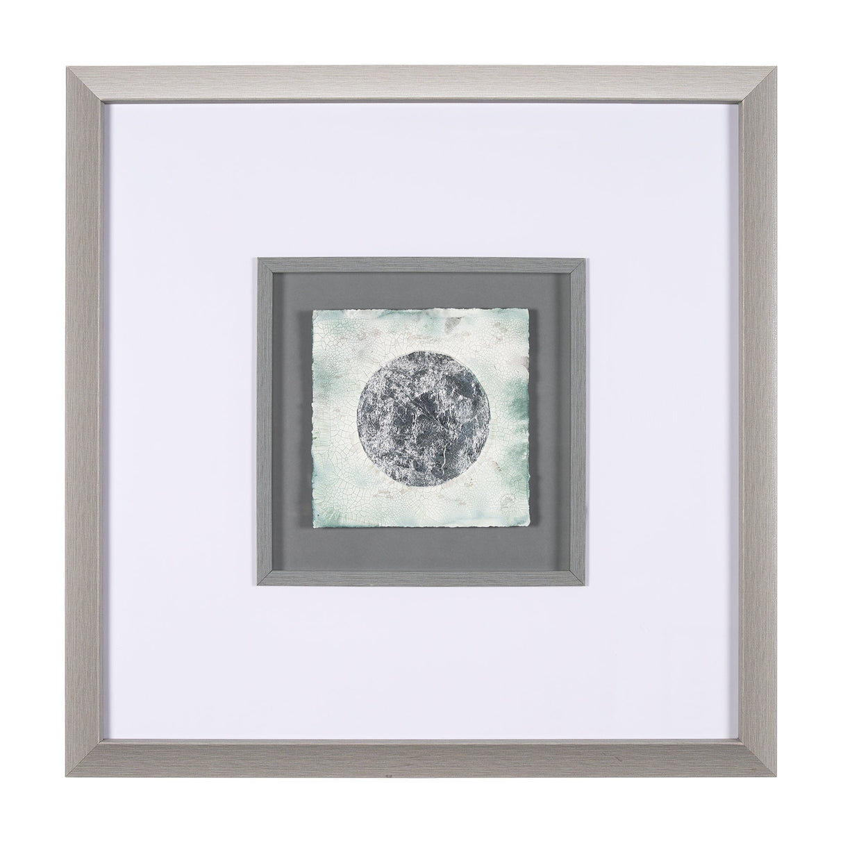 Platinum Moona by Studio M a handmade Original Framed Artwork under Glass by Mercana at Eve Furniture