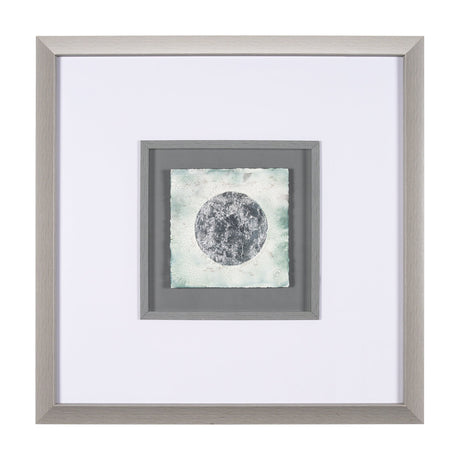 Platinum Moona by Studio M a handmade Original Framed Artwork under Glass by Mercana at Eve Furniture